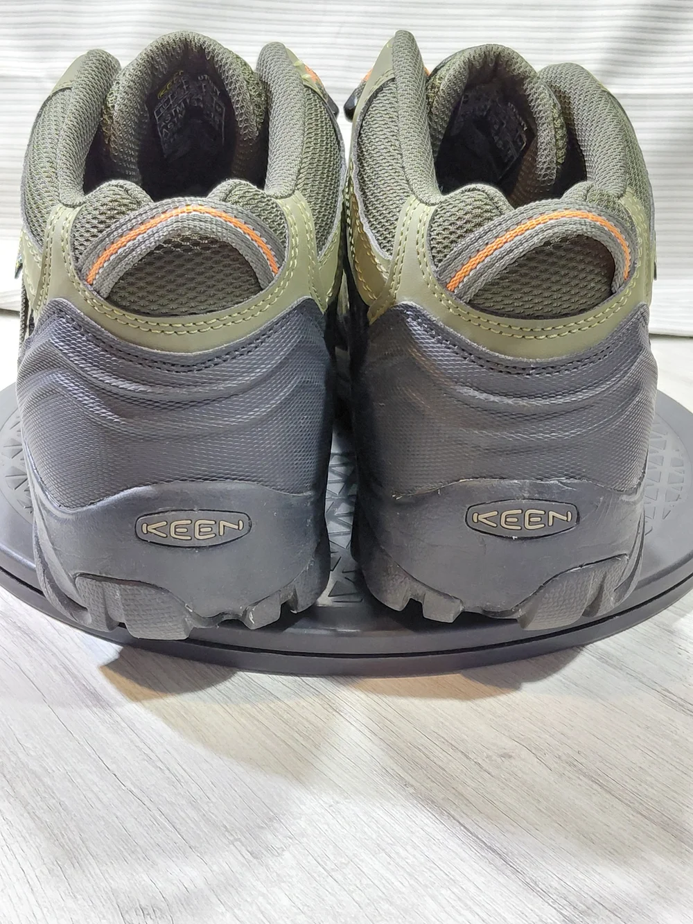 KEEN Men Utility Lansing Mid Waterproof Steel Toe Work Boot Olive Green M11.5 EE